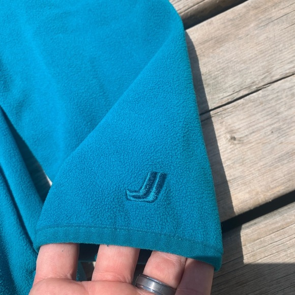 💛 Joe Fresh Women's Teal Blue 1/4 Zip Fleece Pullover - Size XL/TG - Picture 5 of 7